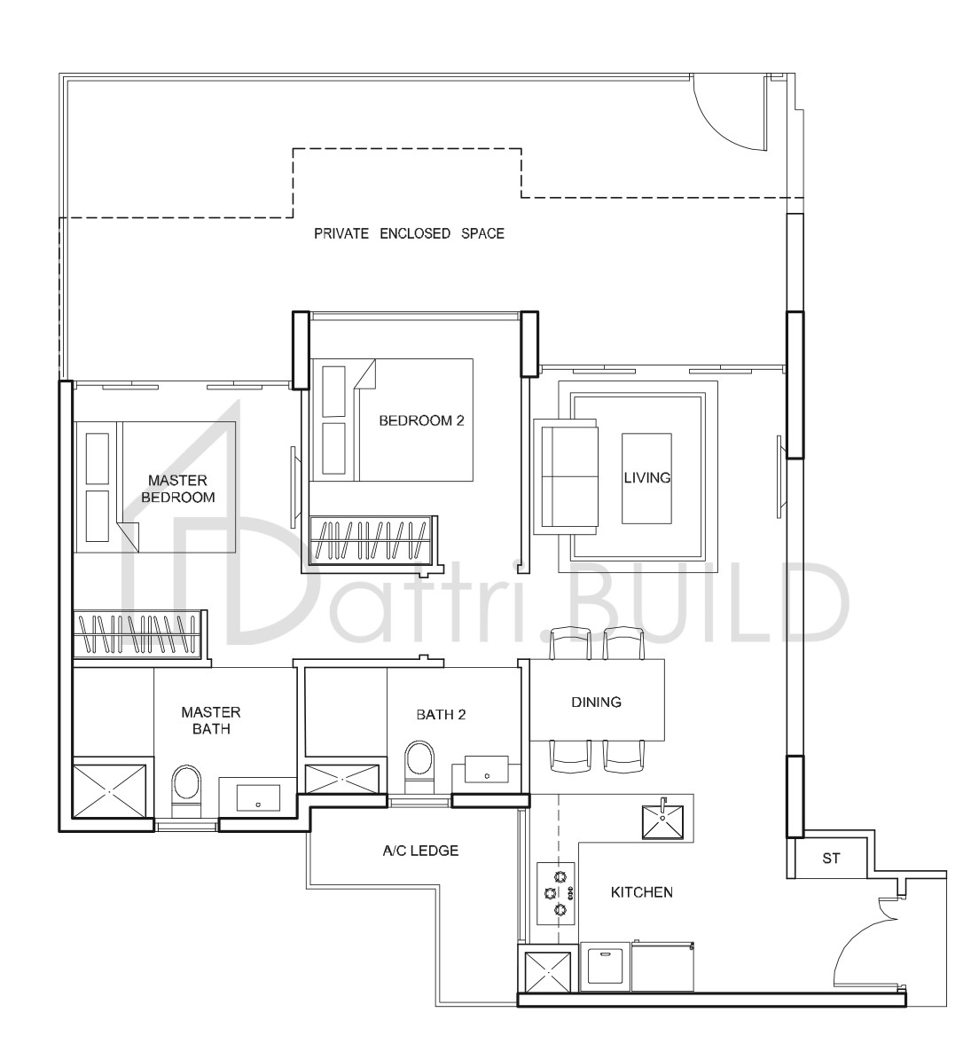 PARC CENTROS B3bP floorplan (watermarked)