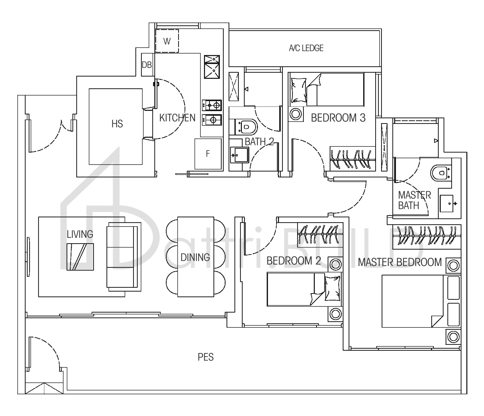 HEDGES PARK CONDOMINIUM 3a1 floorplan (watermarked)