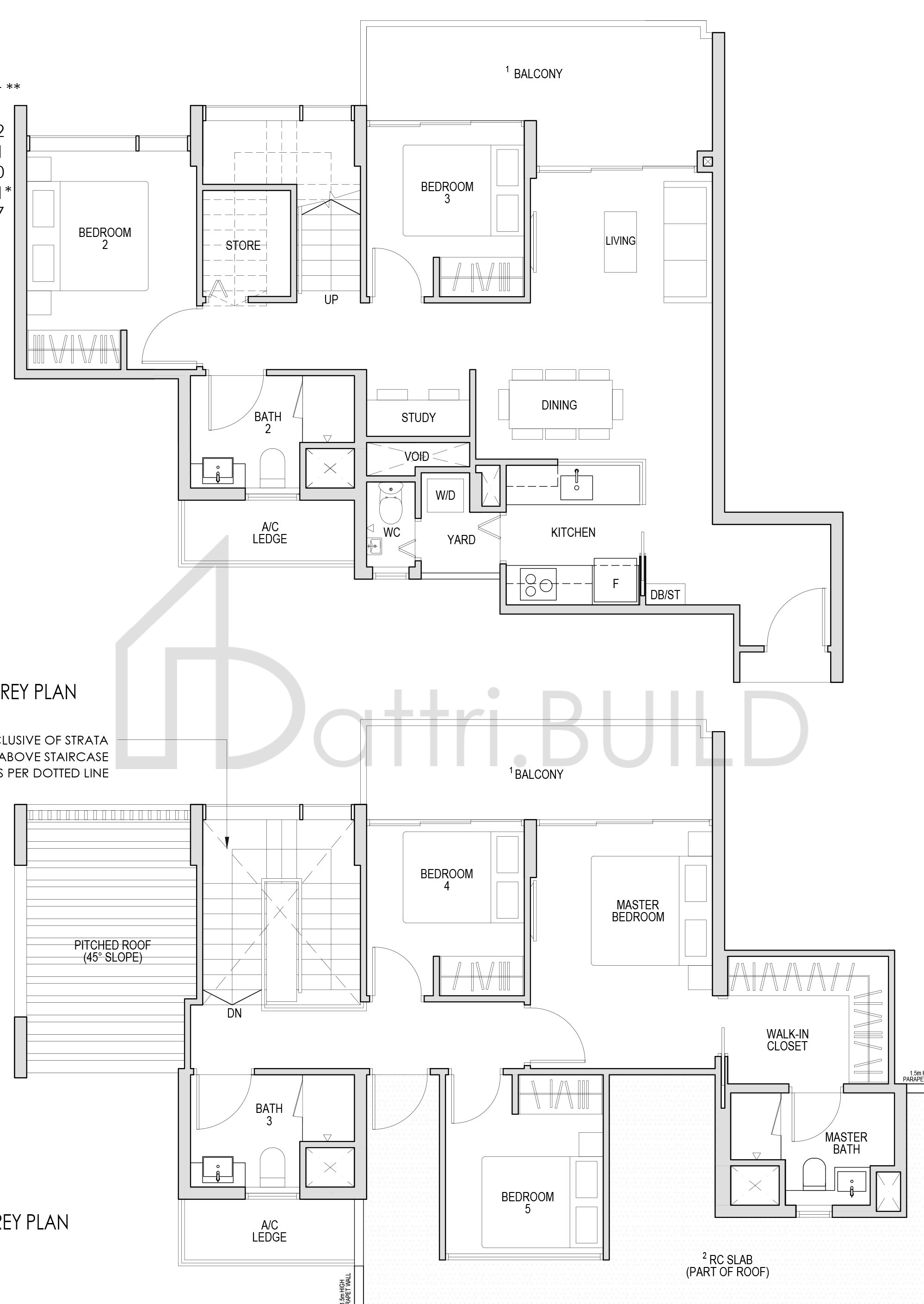 KENT RIDGE HILL RESIDENCES ESPH1 floorplan (watermarked)