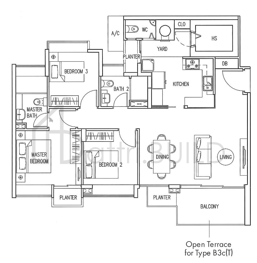 THE INFINITI B3c floorplan (watermarked)