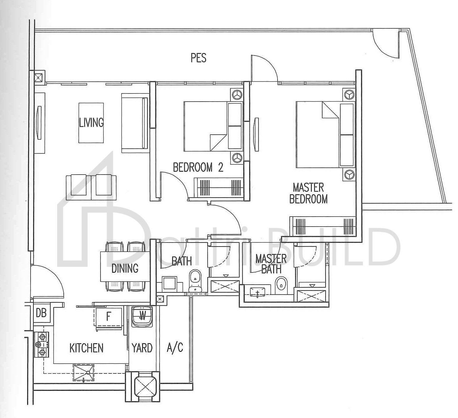 MY MANHATTAN B2-G floorplan (watermarked)