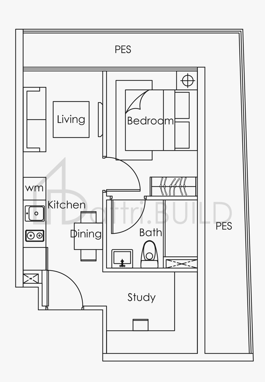 LOFT @ STEVENS G1 floorplan (watermarked)