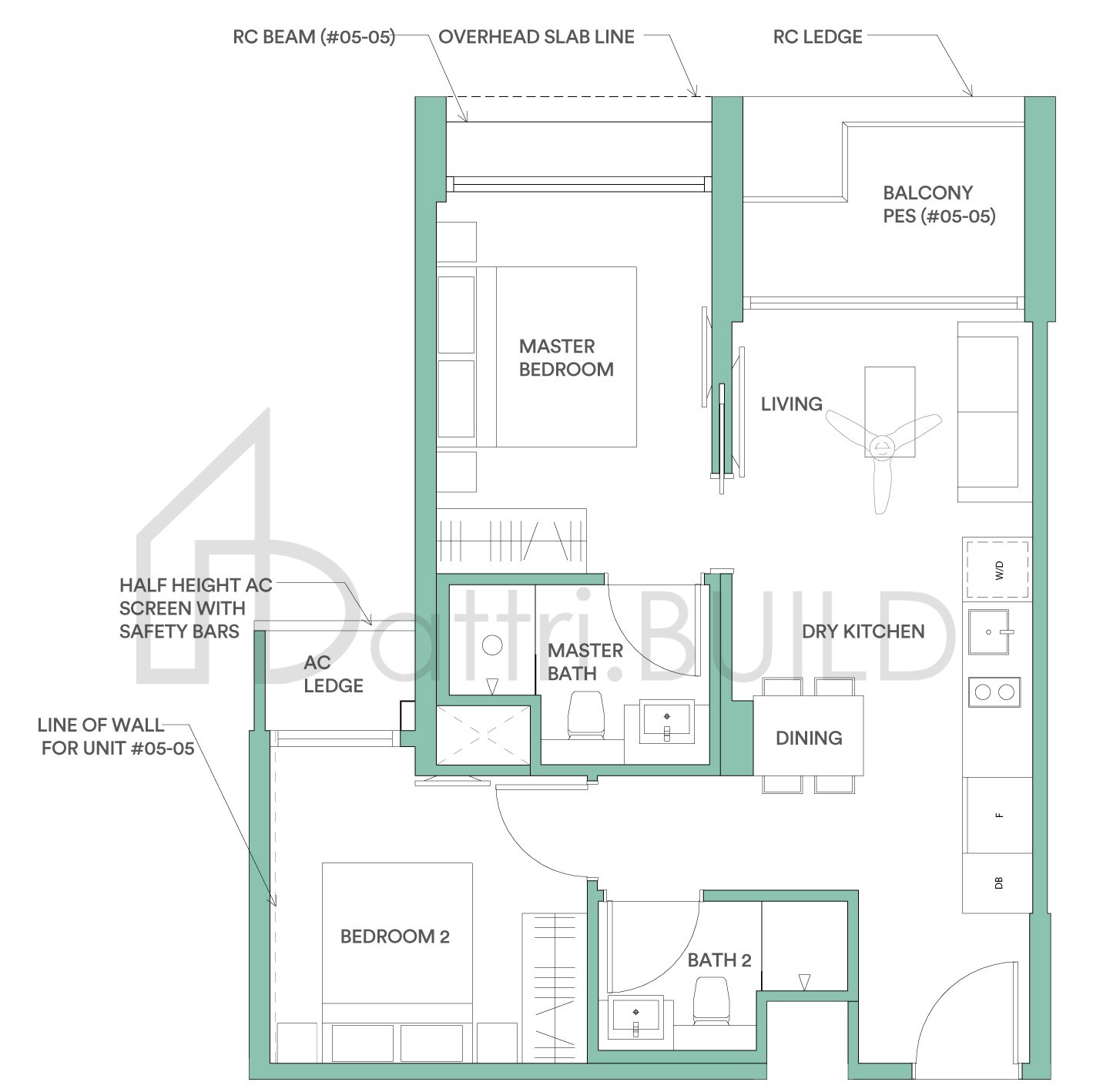 PARK PLACE RESIDENCES AT PLQ C3 floorplan (watermarked)