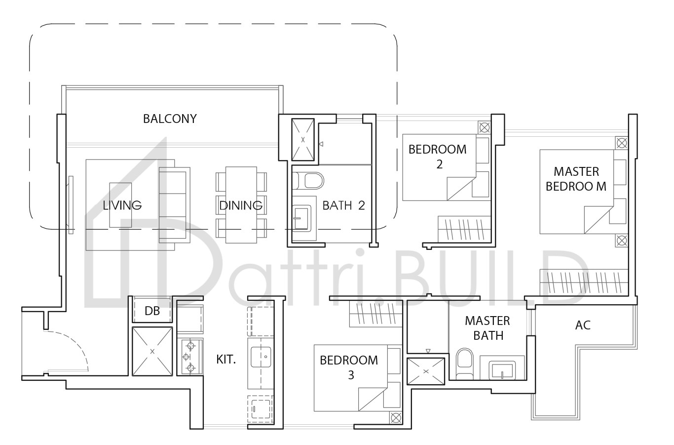 THE VALES B1 floorplan (watermarked)