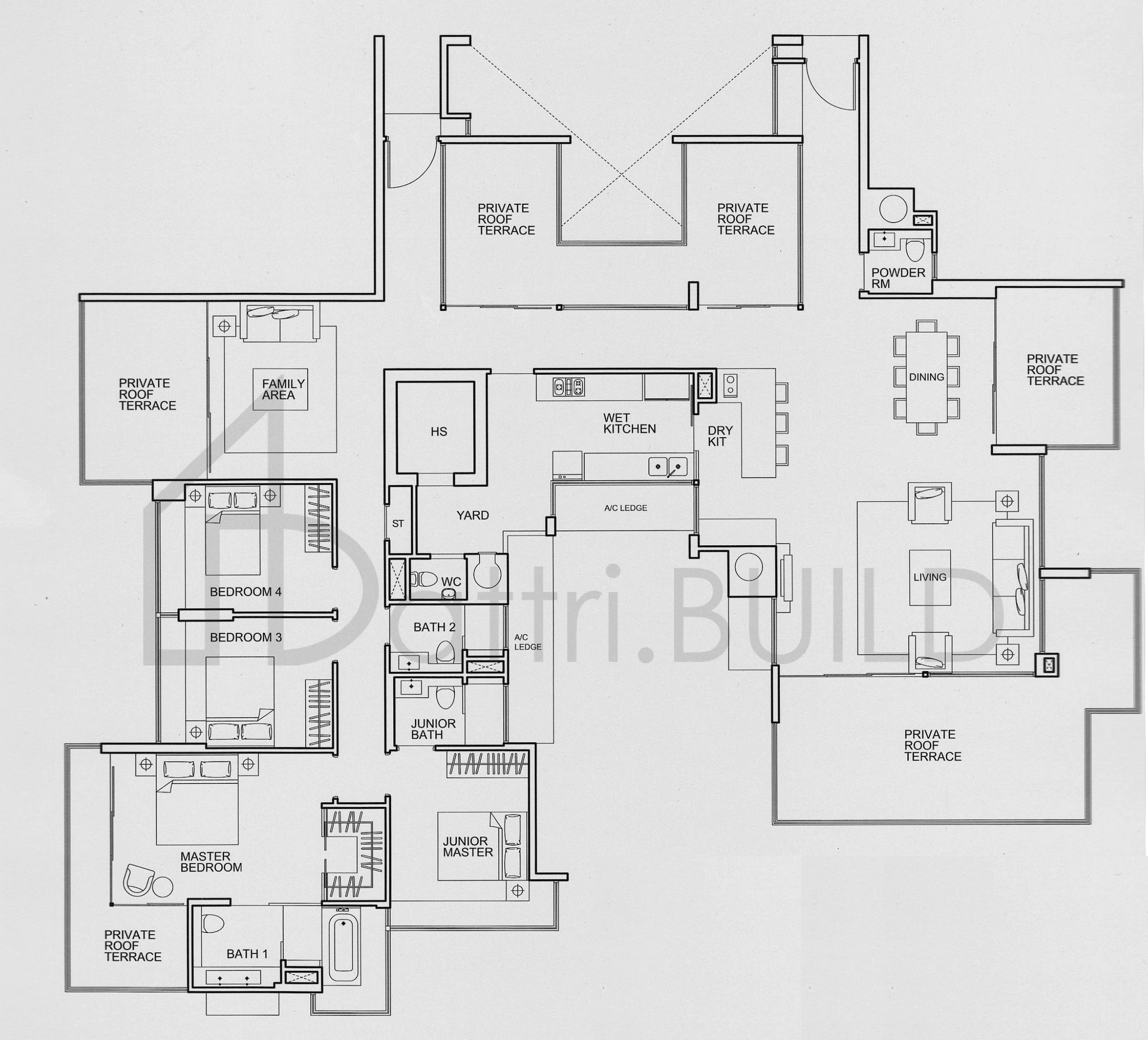 ONE AMBER PH3 floorplan (watermarked)