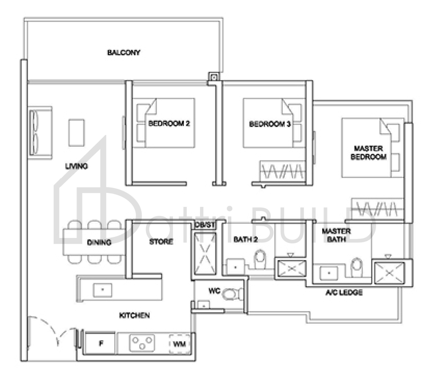 STIRLING RESIDENCES 3BR-P floorplan (watermarked)