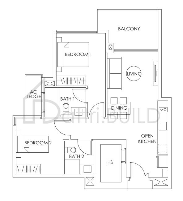 BEDOK RESIDENCES B6a floorplan (watermarked)