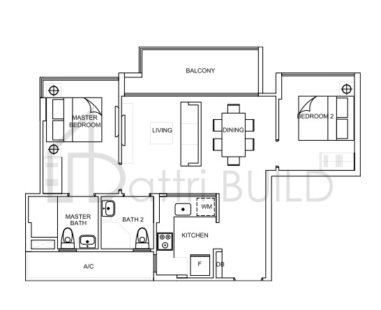 LA FIESTA B1 floorplan (watermarked)