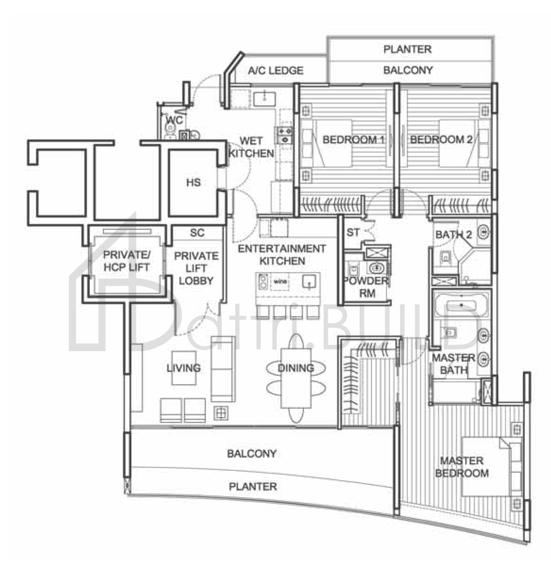 111 EMERALD HILL D1 floorplan (watermarked)
