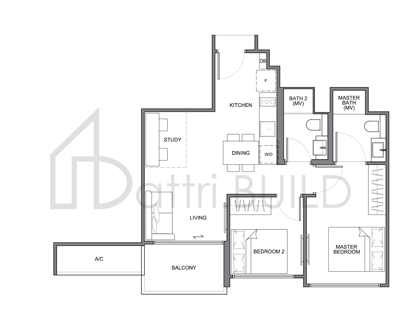 THE NAVIAN A3 floorplan (watermarked)