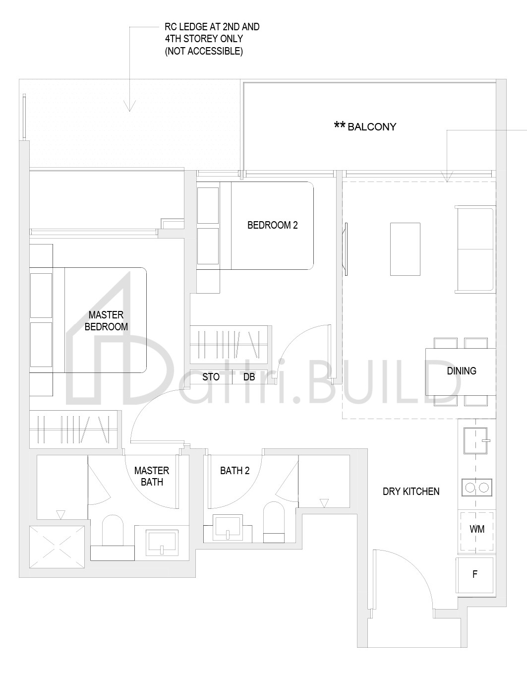 THE VERANDAH RESIDENCES B2 floorplan (watermarked)