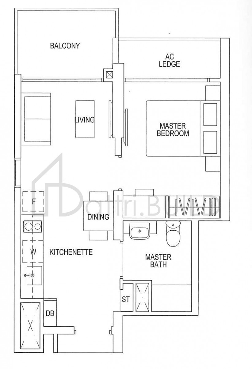 PARC RIVIERA A1 floorplan (watermarked)