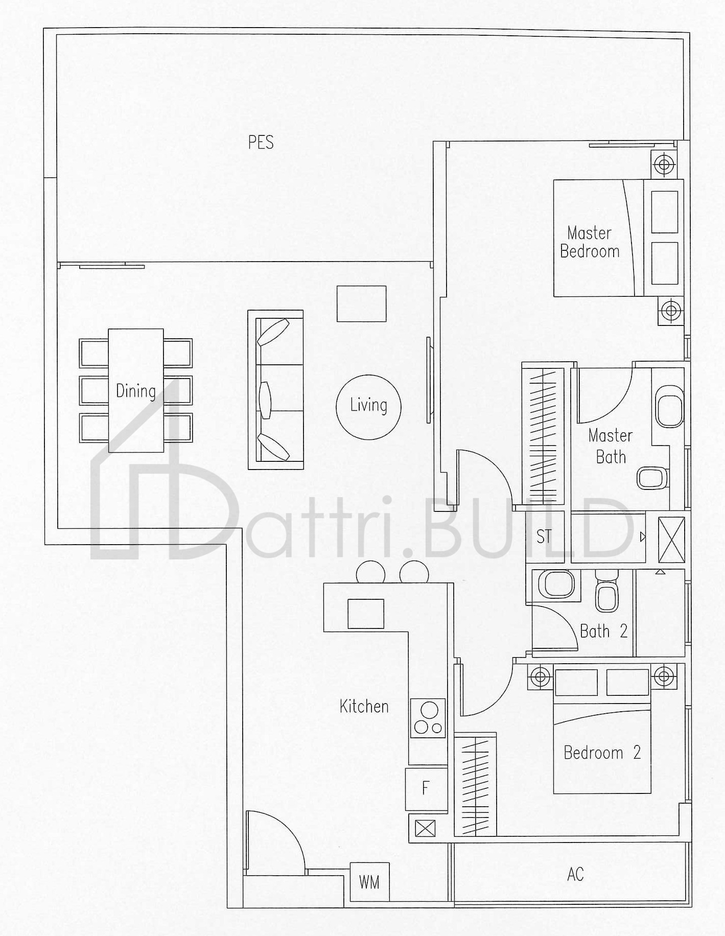 WATERSCAPE AT CAVENAGH B-G1 floorplan (watermarked)