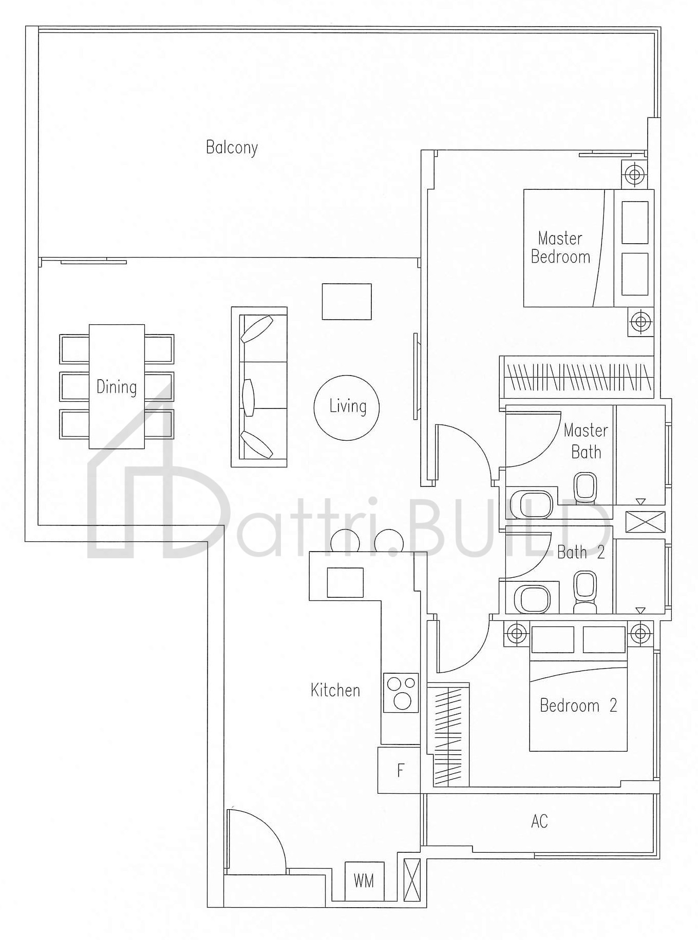 WATERSCAPE AT CAVENAGH B2 floorplan (watermarked)