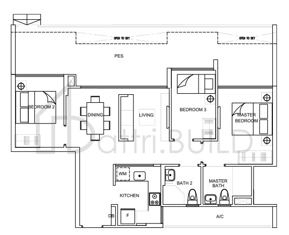 LA FIESTA C3a (G) (mirror) floorplan (watermarked)