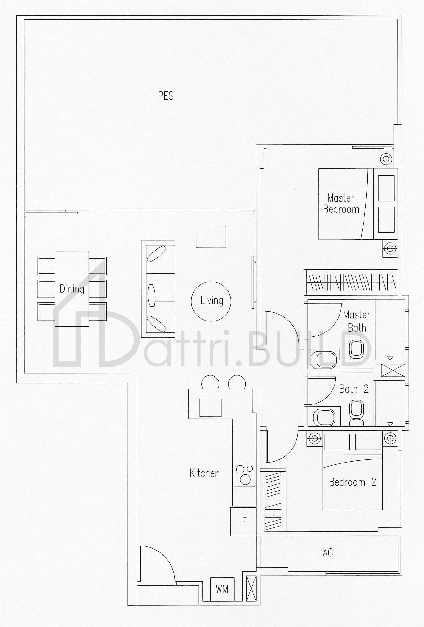 WATERSCAPE AT CAVENAGH B2-G floorplan (watermarked)