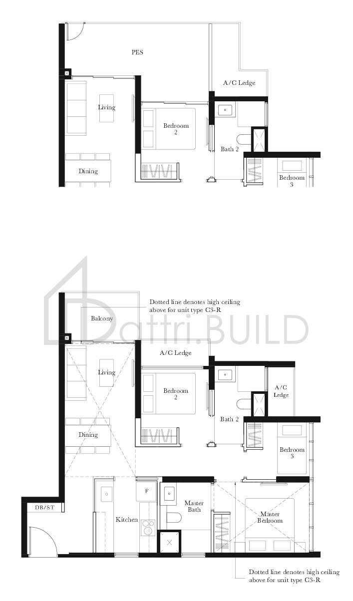 THE GARDEN RESIDENCES C3-P floorplan (watermarked)