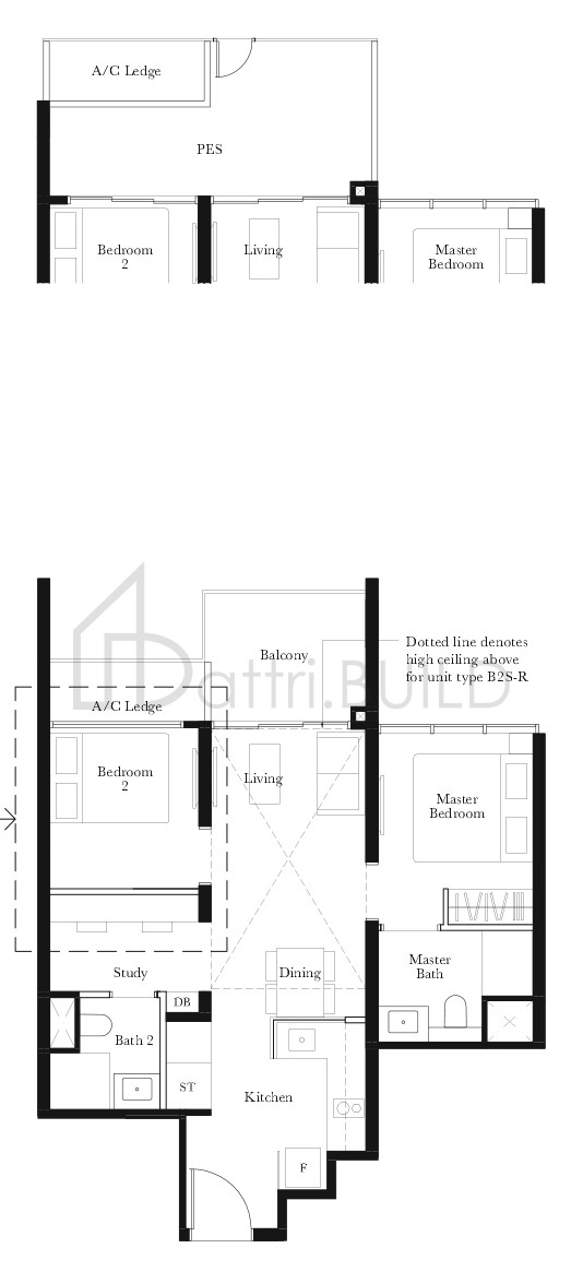 THE GARDEN RESIDENCES B2S-P floorplan (watermarked)