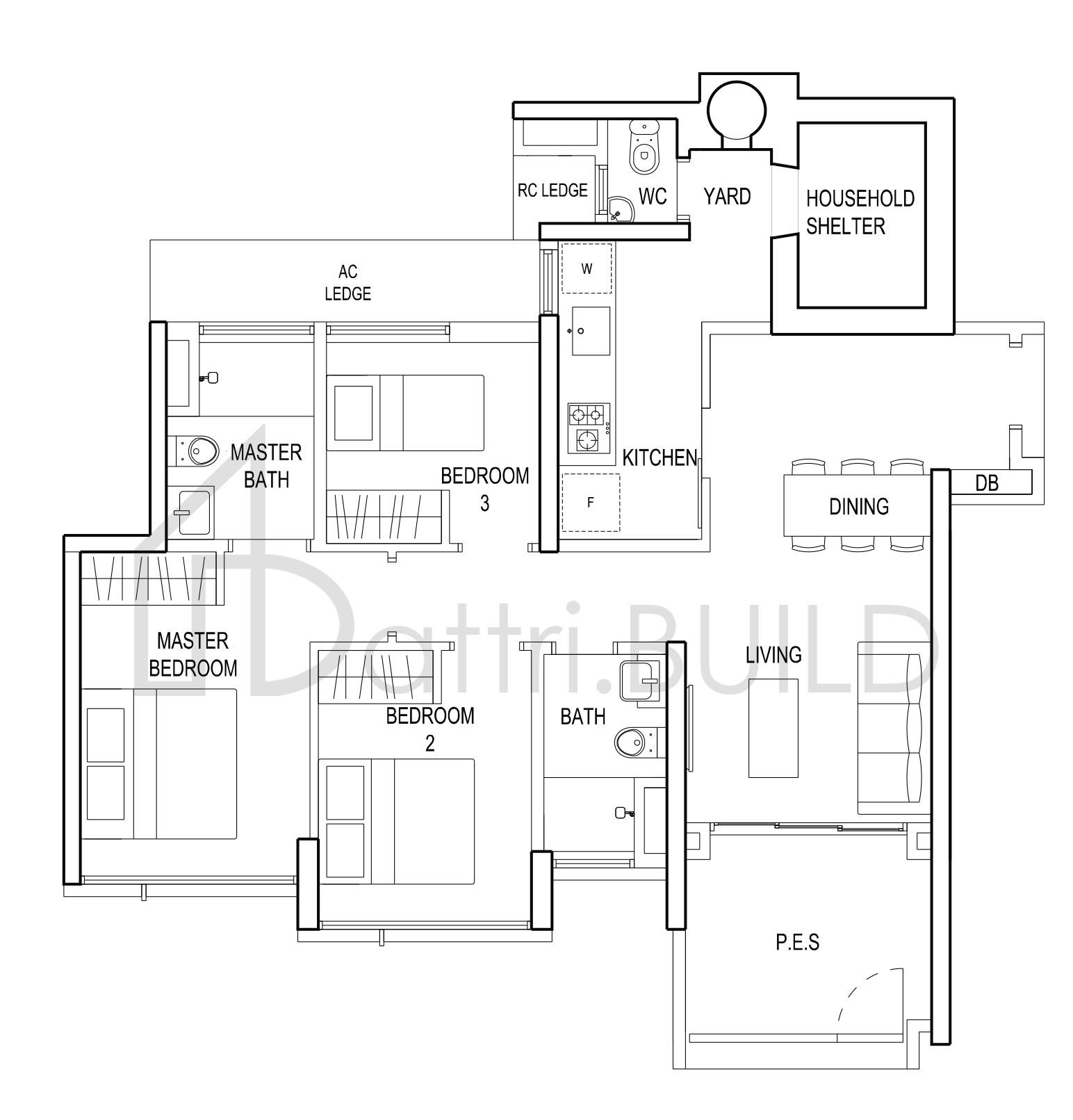 THE TERRACE Ag floorplan (watermarked)