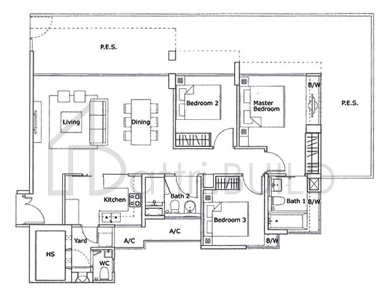 KOVAN RESIDENCES C2p floorplan (watermarked)