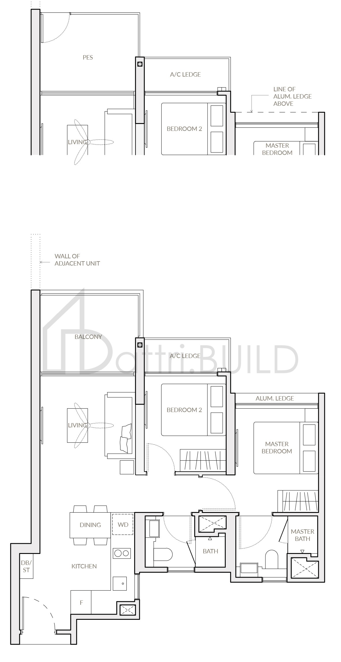 THE WOODLEIGH RESIDENCES B2a floorplan (watermarked)