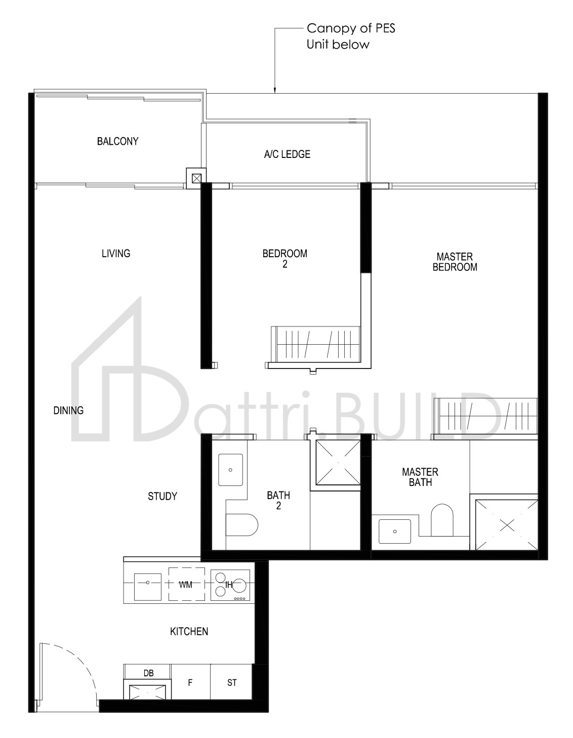 DAINTREE RESIDENCE B5c floorplan (watermarked)