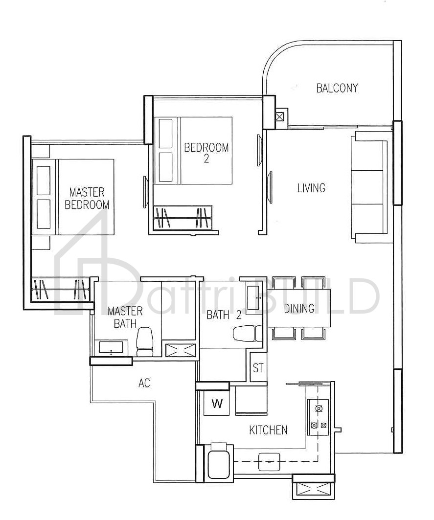 RIVERSOUND RESIDENCE B1 floorplan (watermarked)
