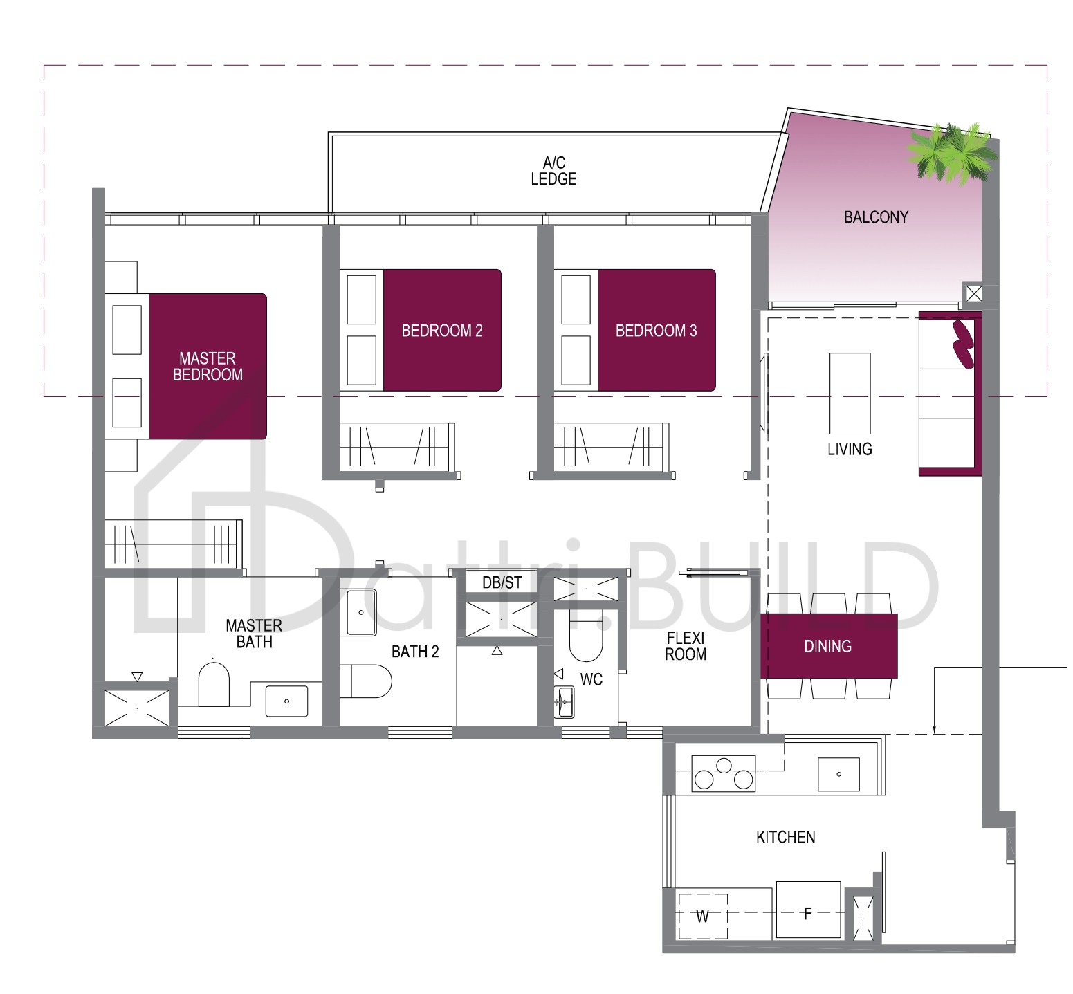 LAKE GRANDE C3 floorplan (watermarked)
