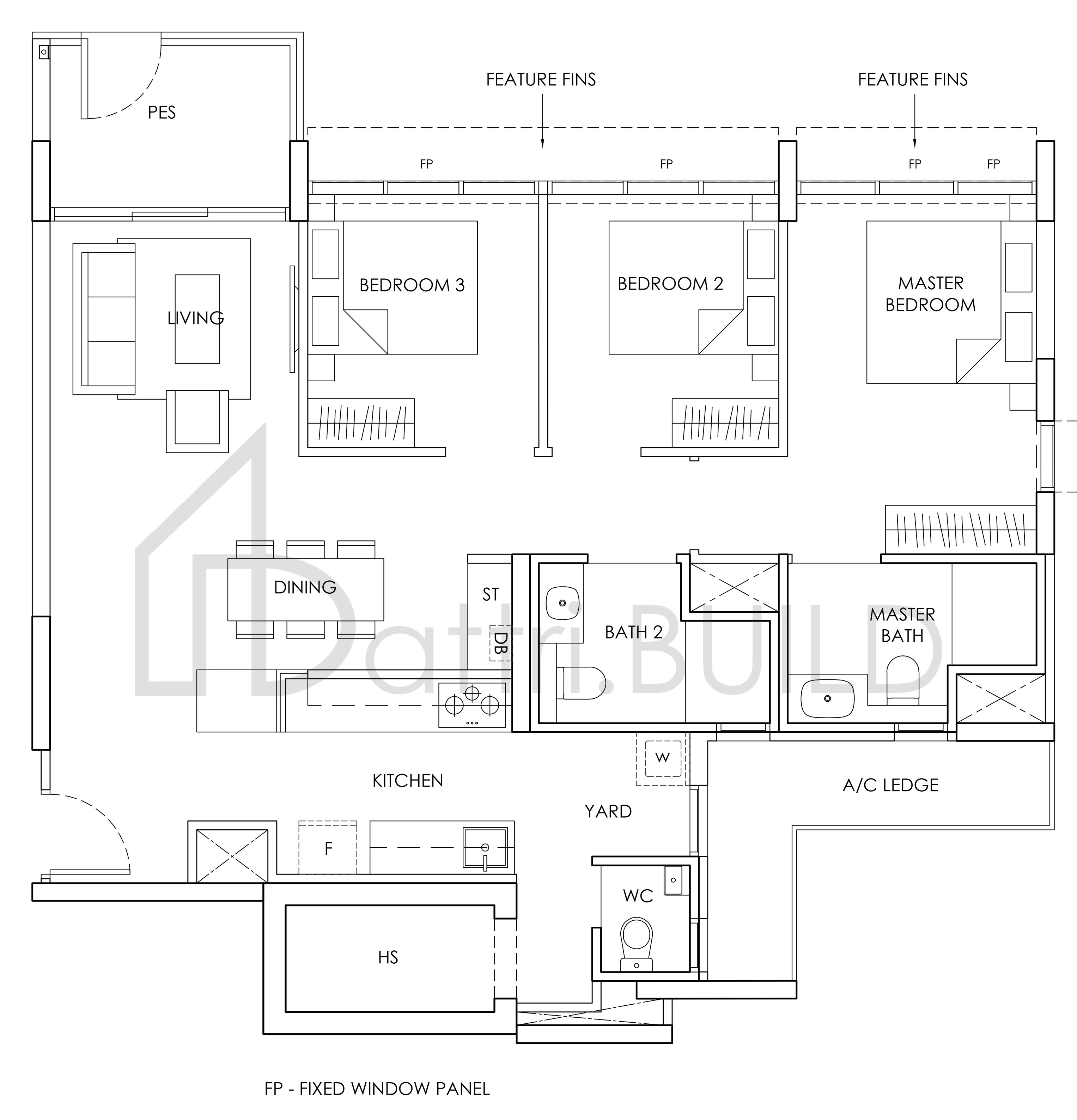 PROVENCE RESIDENCE C5a-P floorplan (watermarked)