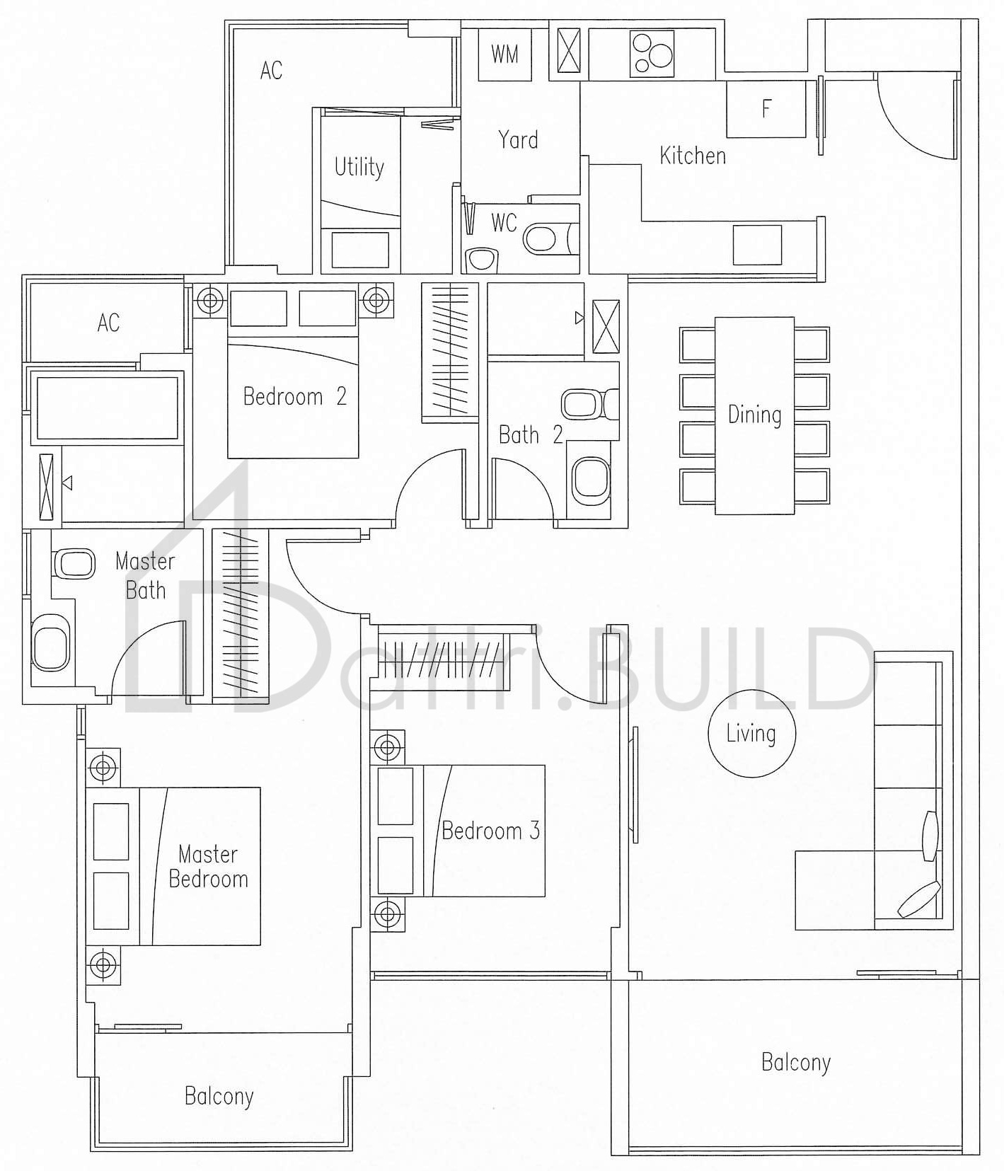 WATERSCAPE AT CAVENAGH C1 floorplan (watermarked)