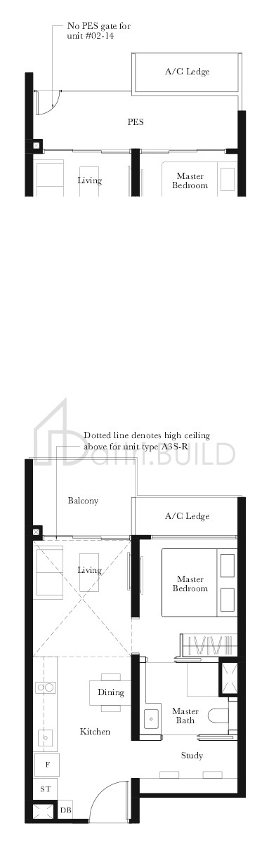 THE GARDEN RESIDENCES A3S-P floorplan (watermarked)