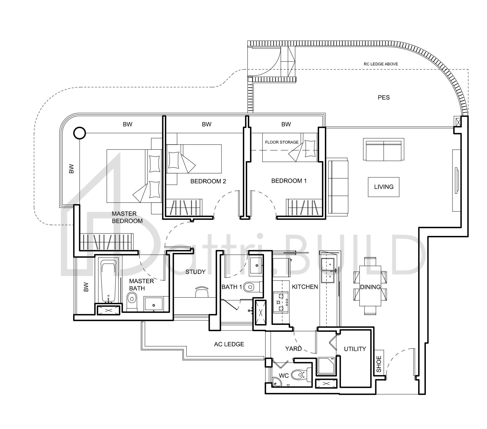 NV RESIDENCES C2b(p) floorplan (watermarked)