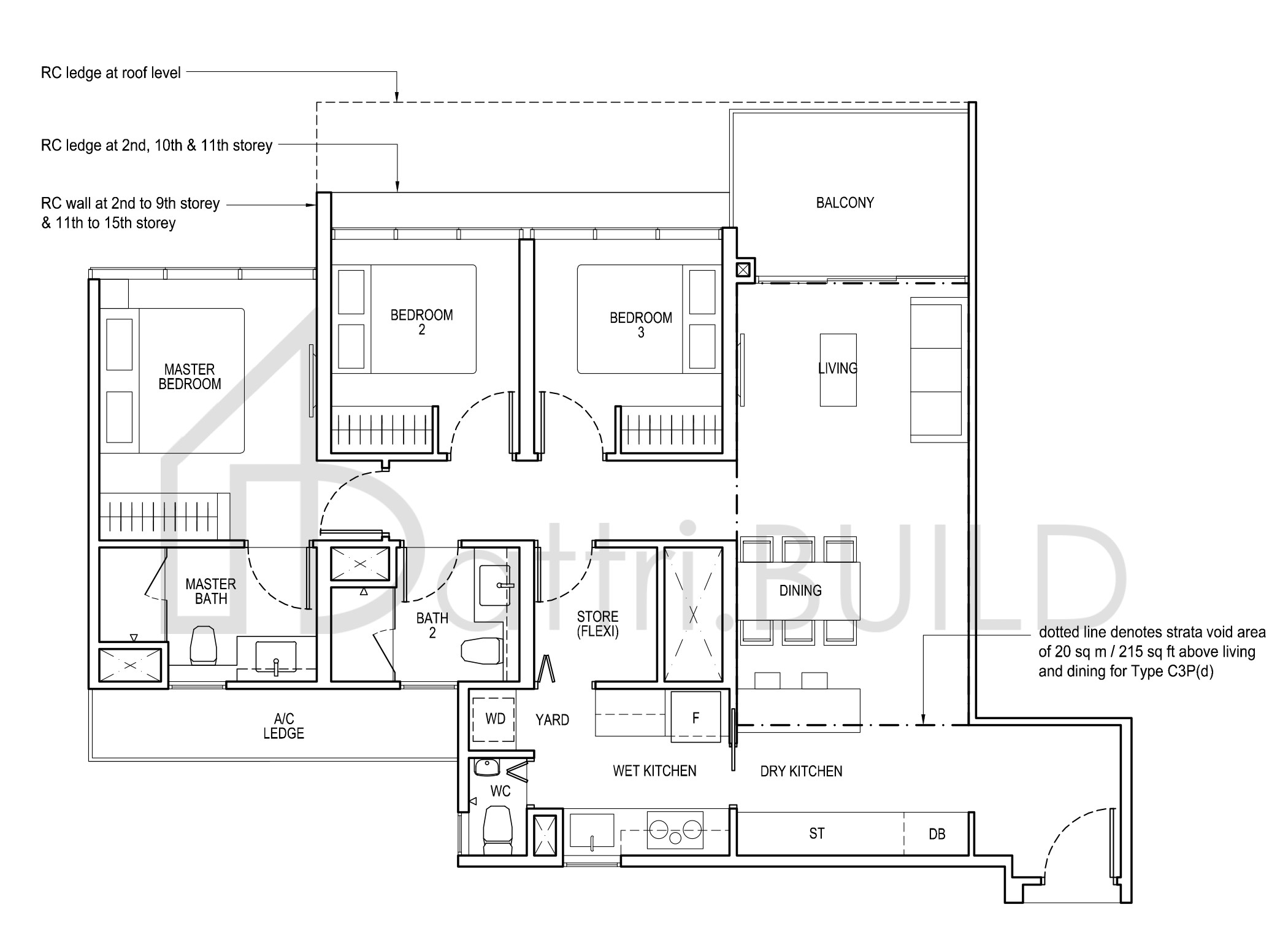 THE TAPESTRY C3P floorplan (watermarked)