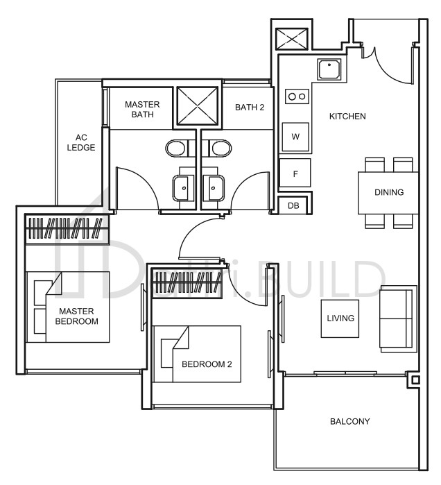 THE GLADES B8 floorplan (watermarked)