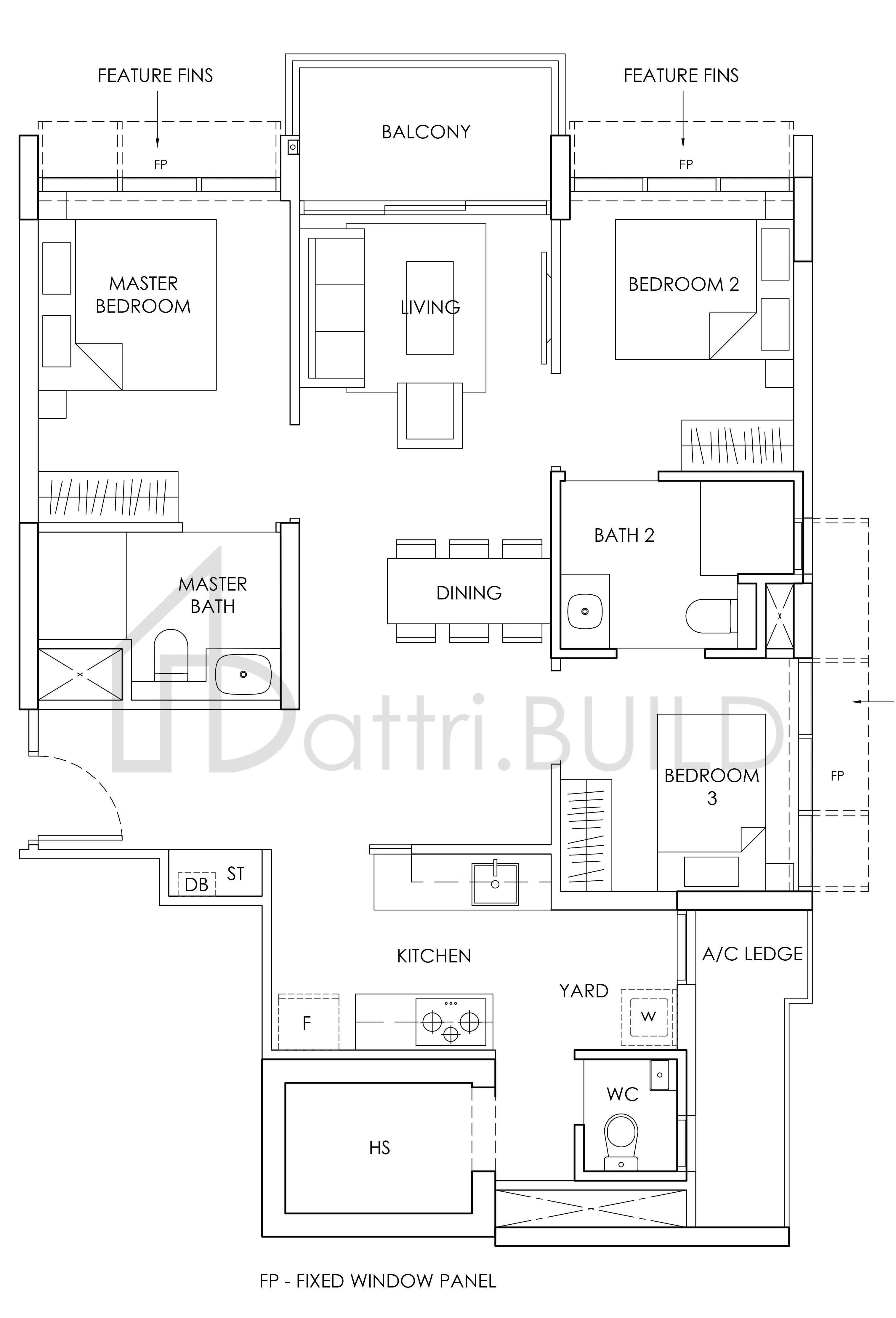 PROVENCE RESIDENCE C2 floorplan (watermarked)