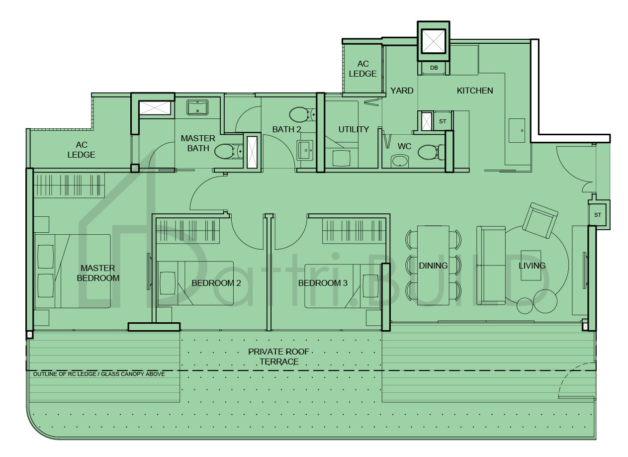 THE TEMBUSU C1a(r1) floorplan (watermarked)