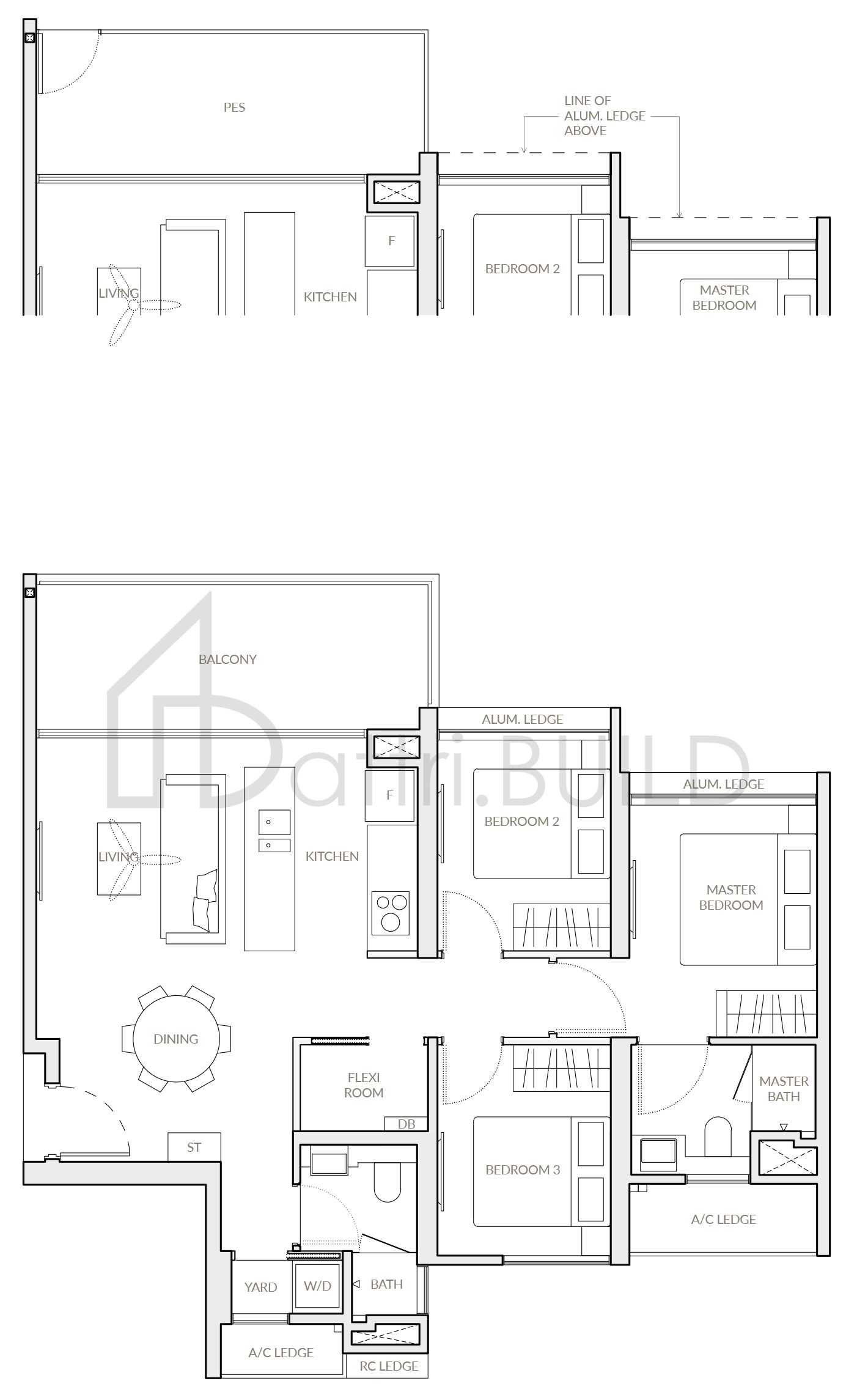 THE WOODLEIGH RESIDENCES D3 floorplan (watermarked)