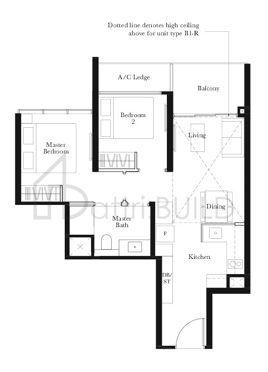 THE GARDEN RESIDENCES B1 floorplan (watermarked)