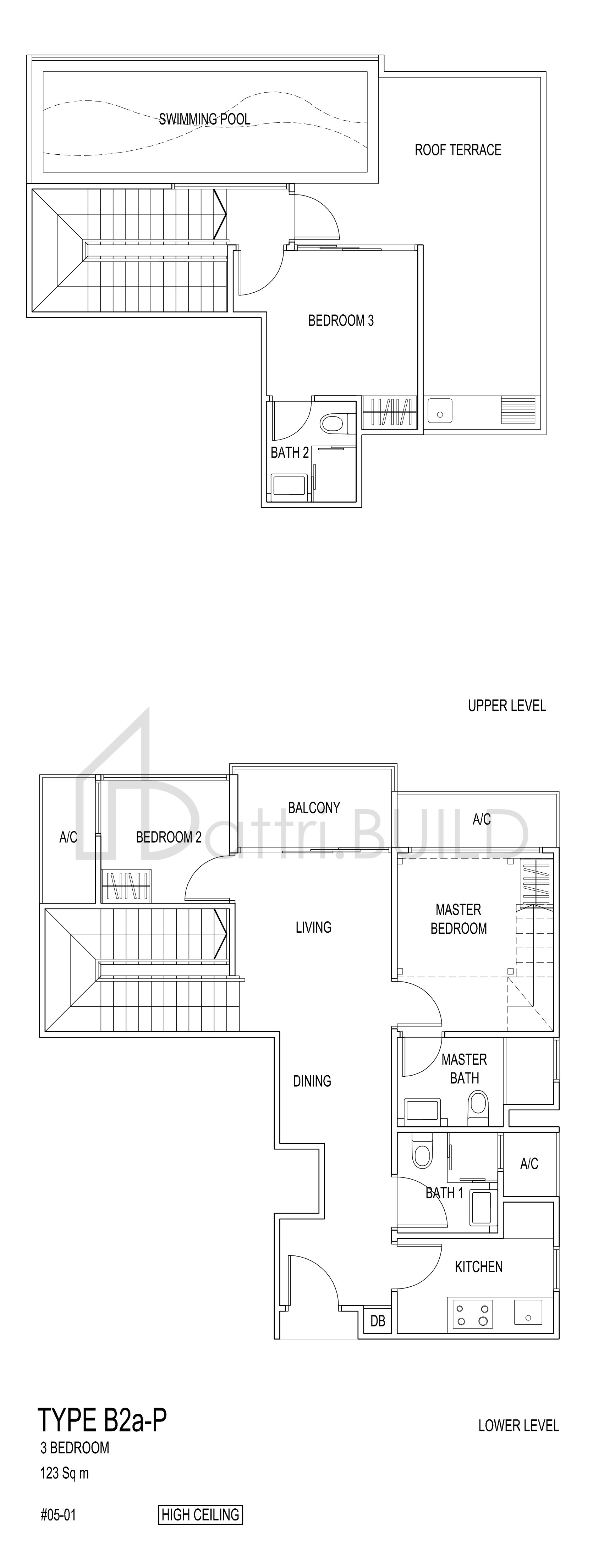 JADE RESIDENCES B2a-P floorplan (watermarked)