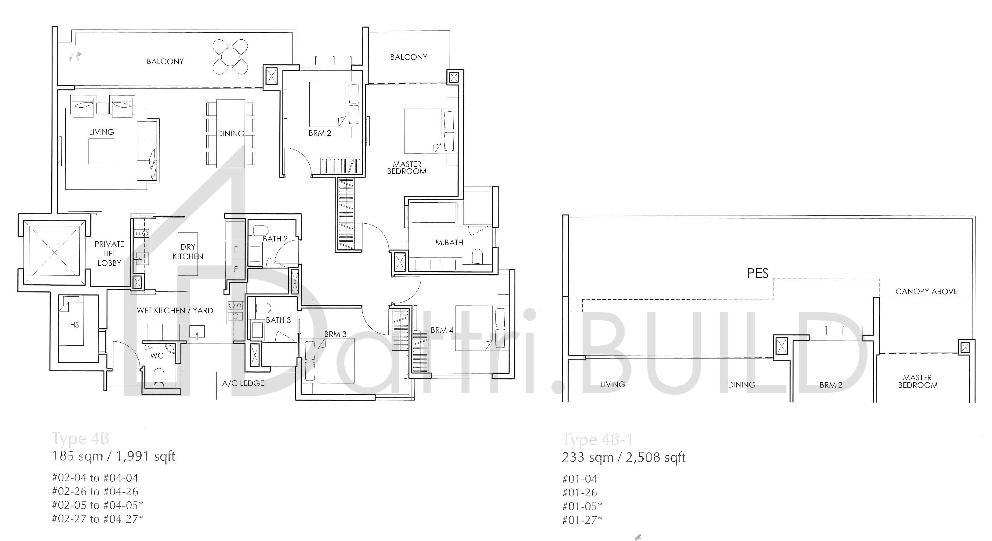 THE GLYNDEBOURNE 4B-1 floorplan (watermarked)