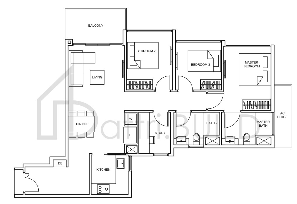 THE GLADES C2 floorplan (watermarked)