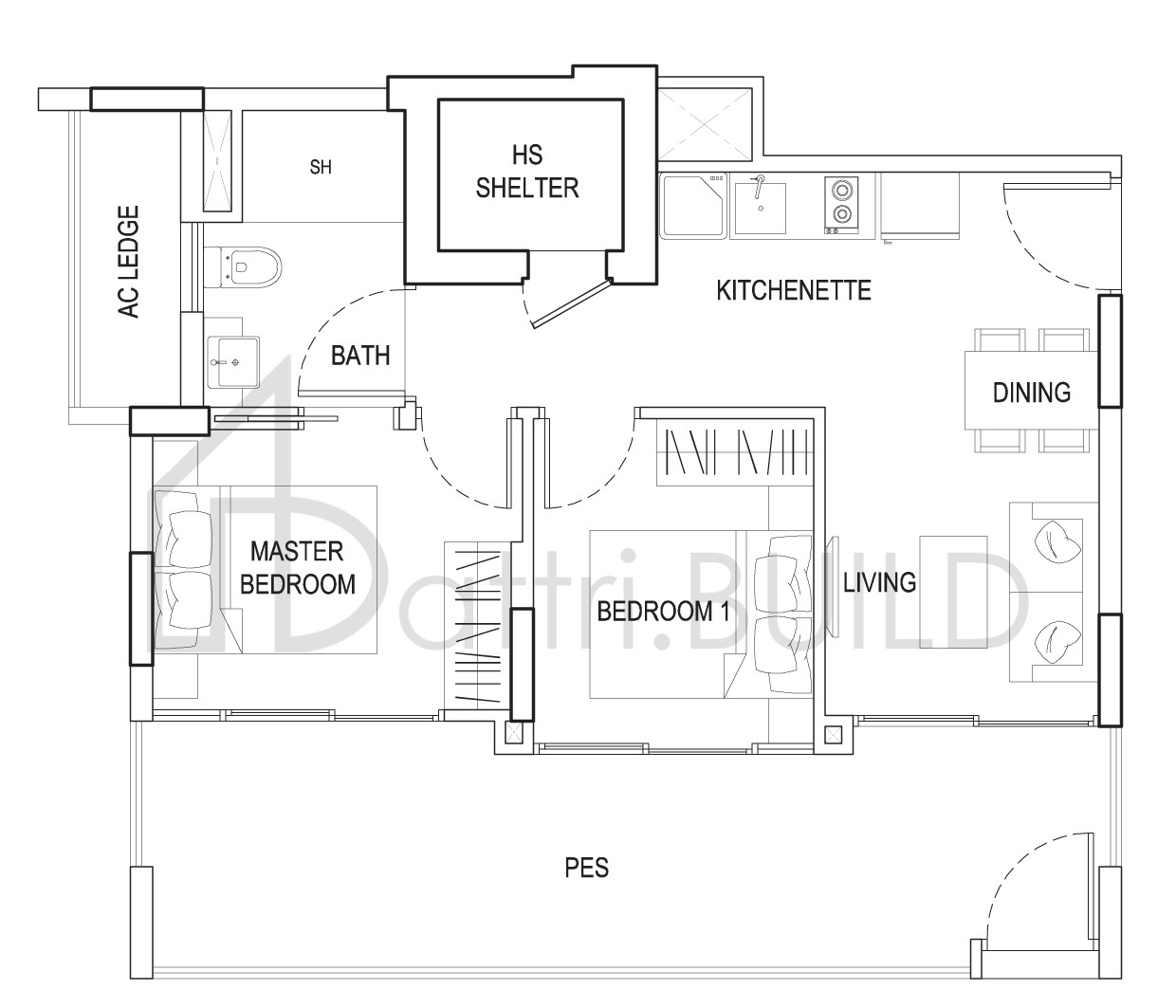 URBAN VISTA 18B2 floorplan (watermarked)