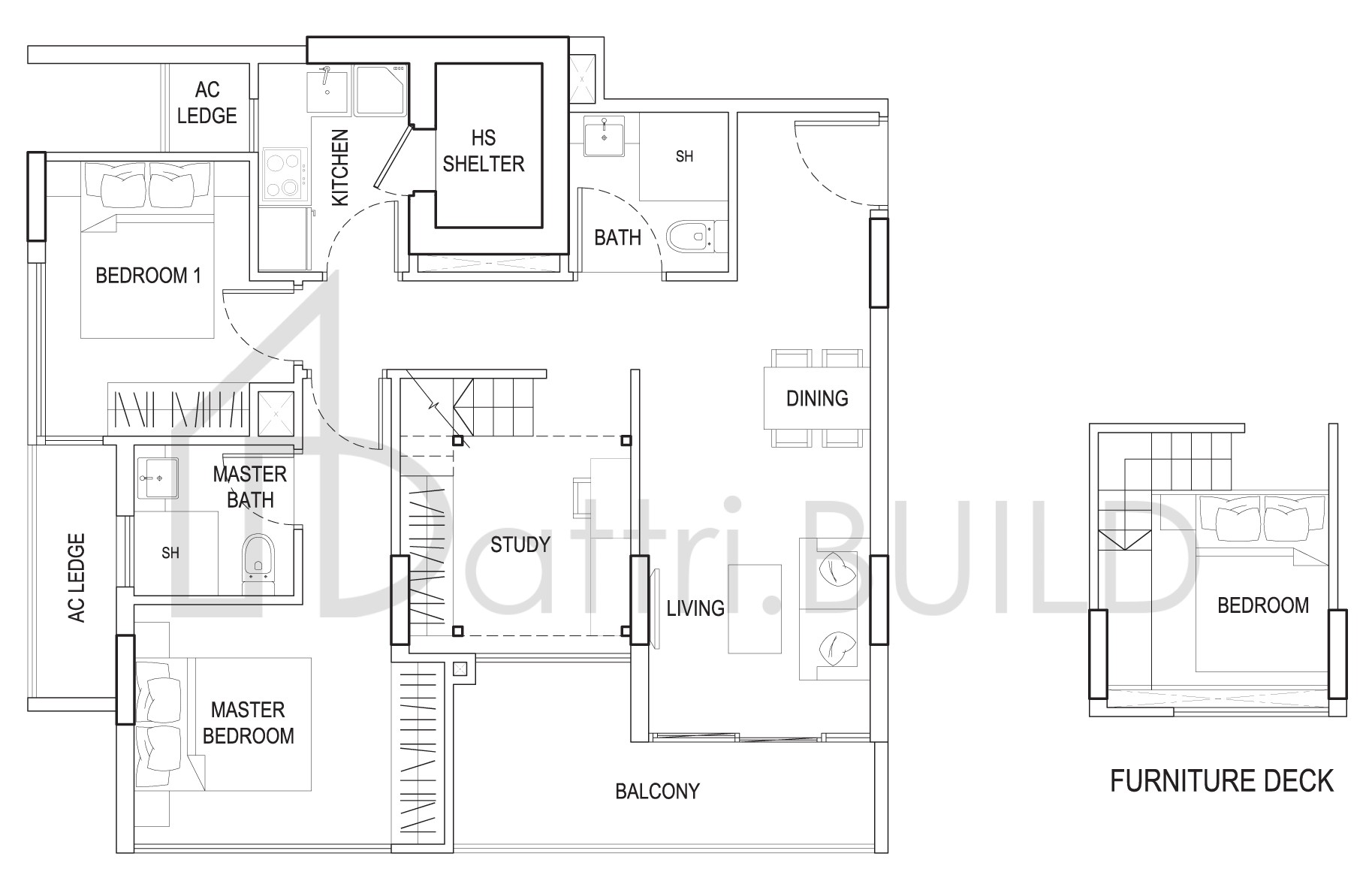 URBAN VISTA 2B floorplan (watermarked)