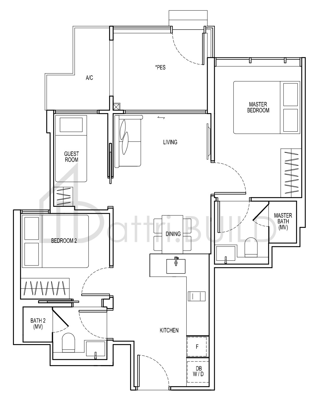 VIEW AT KISMIS C4a-G floorplan (watermarked)