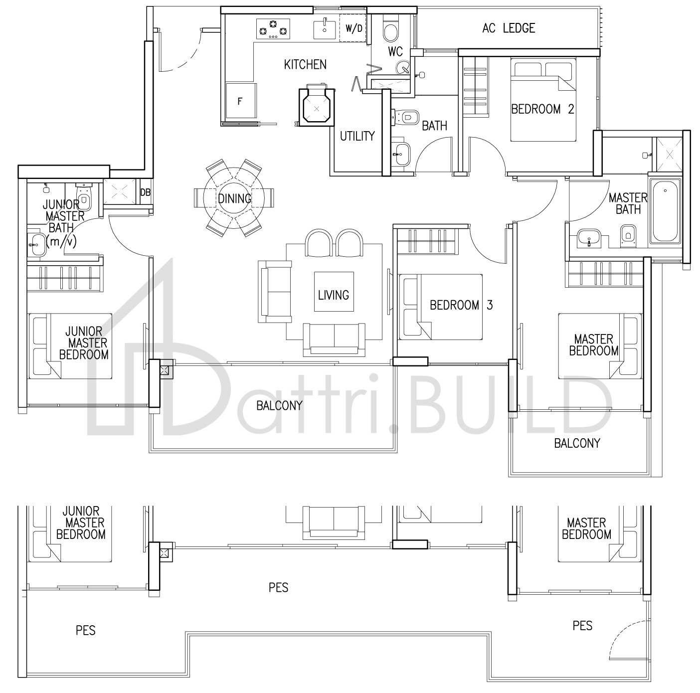THE SKYWOODS 4 S1 P floorplan (watermarked)