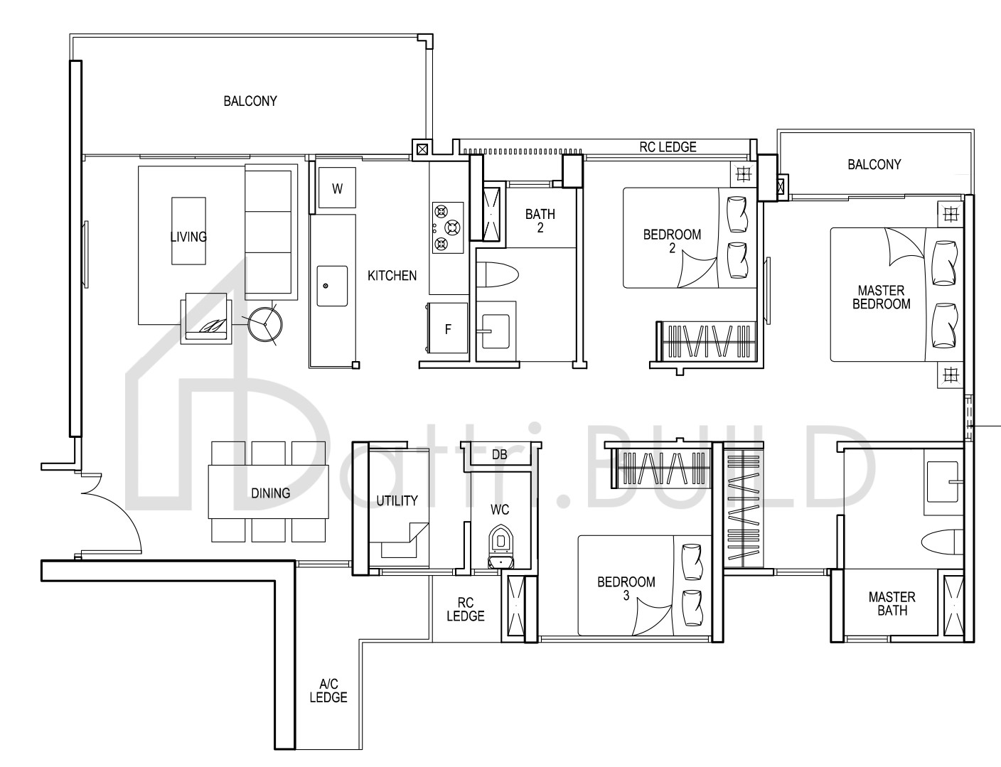 BELLEWATERS C3A floorplan (watermarked)