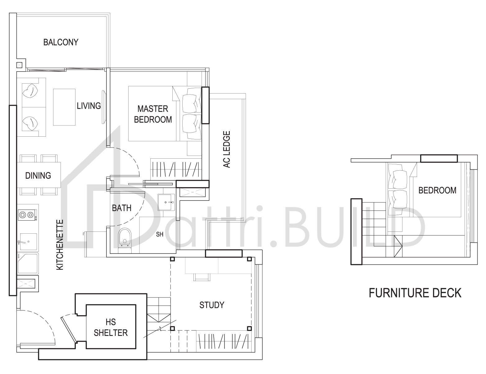 URBAN VISTA 4B4 floorplan (watermarked)