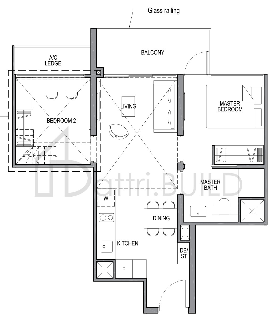 PARK COLONIAL 2C1-PH floorplan (watermarked)