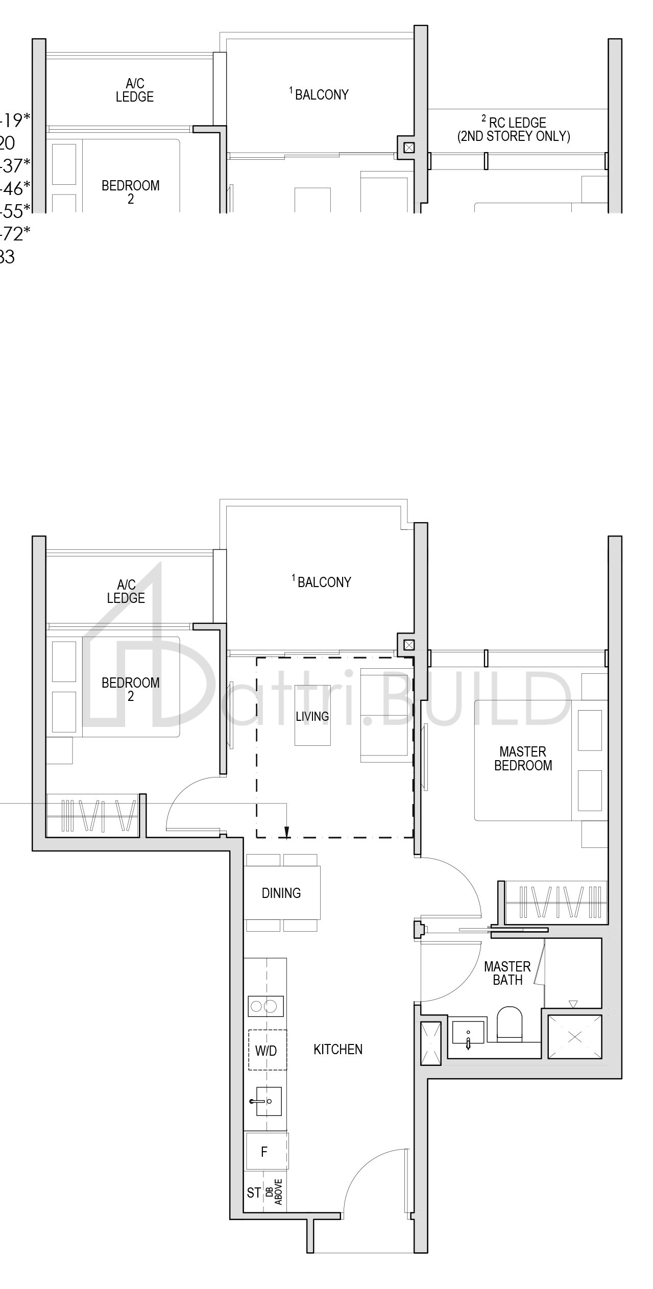 KENT RIDGE HILL RESIDENCES B2 floorplan (watermarked)