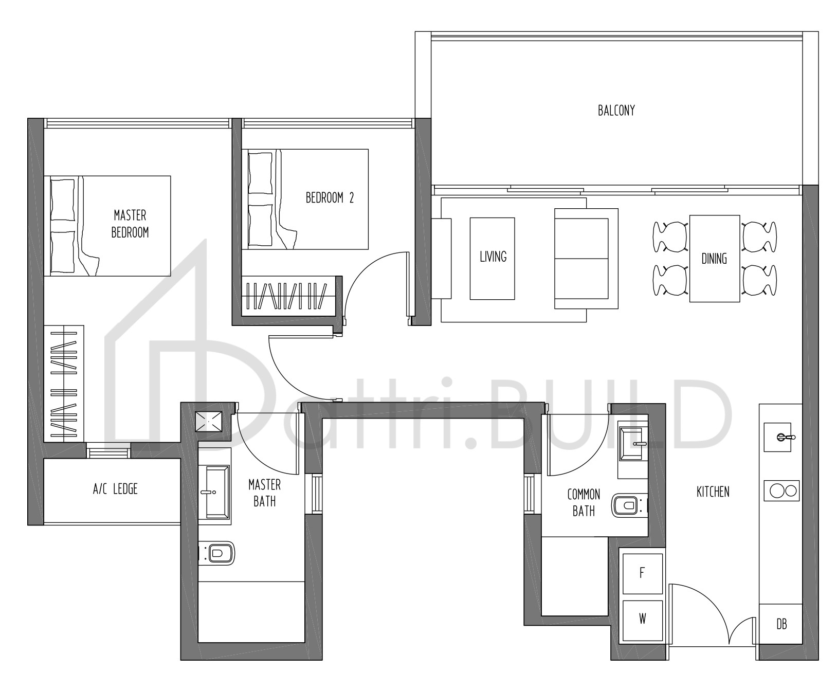 SENNETT RESIDENCE LB2a floorplan (watermarked)